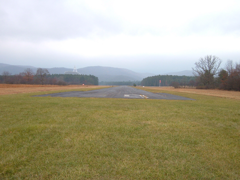Looking down Rwy 30 on a cloudy November day