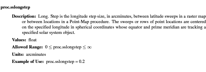 $\textstyle \parbox{6.25in}{
\begin{description}
\item [proc.sslongstep]&nbsp;&nbsp;&nbsp;
...
...nge:]
\item[YGOR to GO mapping:]
}{}
\end{description} \end{description}}$