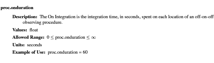 $\textstyle \parbox{6.25in}{
\begin{description}
\item [proc.onduration]&nbsp;&nbsp;&nbsp;
...
...nge:]
\item[YGOR to GO mapping:]
}{}
\end{description} \end{description}}$