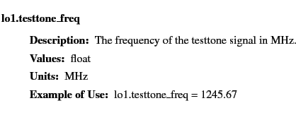 $\textstyle \parbox{6.25in}{
\begin{description}
\item [lo1.testtone\_freq]   ...
...r:]
\item[YGOR to GO mapping:]
}{}
\end{description} \end{description}
}$