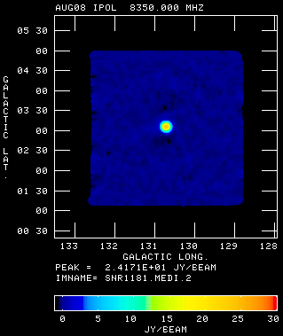 Calibrated image of SNR 1181