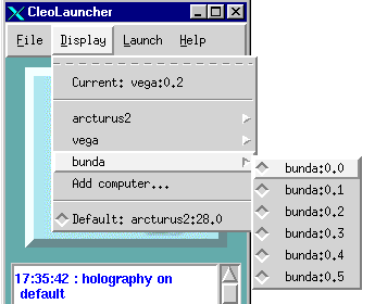 Display menu