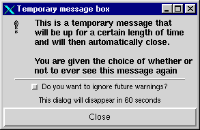 Typical temporary error message