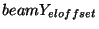 $ beamY_{el offset}$