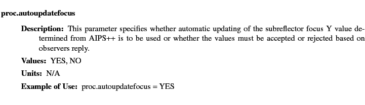 $\textstyle \parbox{6.25in}{
\begin{description}
\item [proc.autoupdatefocus]~...
...ues:]
\item[YGOR to GO mapping:]
}{}
\end{description} \end{description}}$