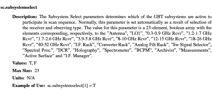 $\textstyle \parbox{6.25in}{
\begin{description}
\item [sc.subsystemselect]~~~...
...ues:]
\item[YGOR to GO mapping:]
}{}
\end{description} \end{description}}$
