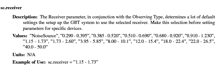 $\textstyle \parbox{6.25in}{
\begin{description}
\item [sc.receiver]~~~
\begi...
...ues:]
\item[YGOR to GO mapping:]
}{}
\end{description} \end{description}}$