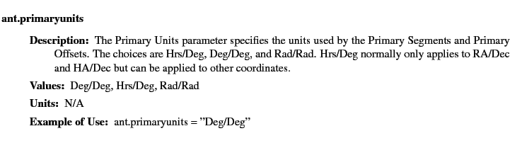 $\textstyle \parbox{6.25in}{
\begin{description}
\item [ant.primaryunits]~~~
...
...ues:]
\item[YGOR to GO mapping:]
}{}
\end{description} \end{description}}$