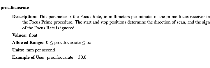 $\textstyle \parbox{6.25in}{
\begin{description}
\item [proc.focusrate]~~~
\...
...nge:]
\item[YGOR to GO mapping:]
}{}
\end{description} \end{description}}$