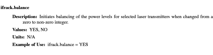 $\textstyle \parbox{6.25in}{
\begin{description}
\item [ifrack.balance]~~~
\b...
...ues:]
\item[YGOR to GO mapping:]
}{}
\end{description} \end{description}}$