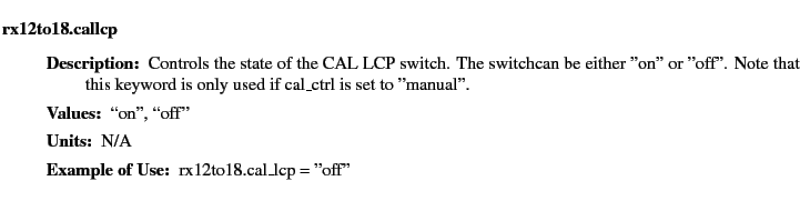 $\textstyle \parbox{6.25in}{
\begin{description}
\item [rx12to18.callcp]~~~
\...
...ues:]
\item[YGOR to GO mapping:]
}{}
\end{description} \end{description}}$