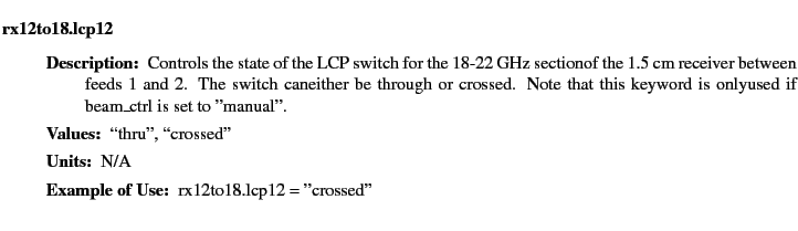 $\textstyle \parbox{6.25in}{
\begin{description}
\item [rx12to18.lcp12]~~~
\b...
...ues:]
\item[YGOR to GO mapping:]
}{}
\end{description} \end{description}}$