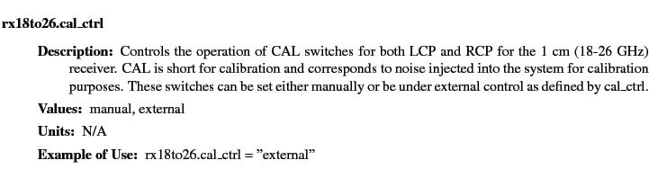 $\textstyle \parbox{6.25in}{
\begin{description}
\item [rx18to26.cal\_ctrl]~~~...
...ues:]
\item[YGOR to GO mapping:]
}{}
\end{description} \end{description}}$