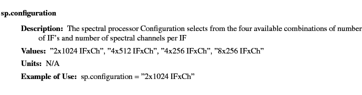 $\textstyle \parbox{6.25in}{
\begin{description}
\item [sp.configuration]~~~
...
...ues:]
\item[YGOR to GO mapping:]
}{}
\end{description} \end{description}}$