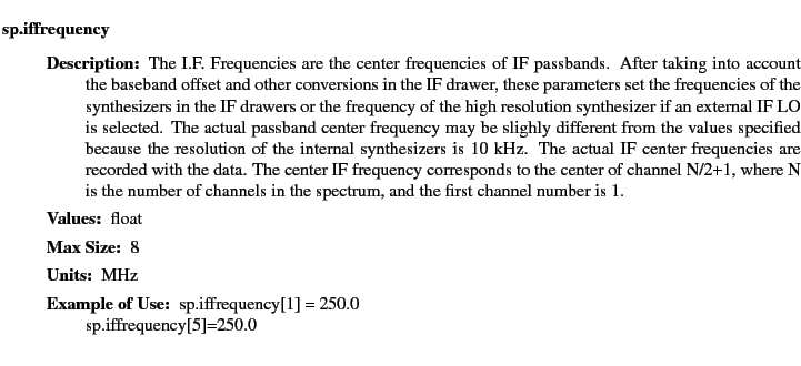 $\textstyle \parbox{6.25in}{
\begin{description}
\item [sp.iffrequency]~~~
\...
...r:]
\item[YGOR to GO mapping:]
}{}
\end{description} \end{description}
}$
