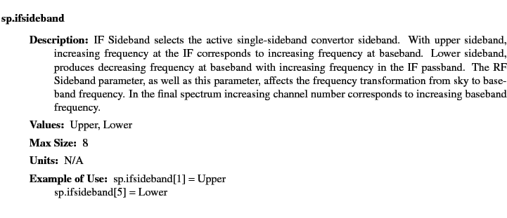 $\textstyle \parbox{6.25in}{
\begin{description}
\item [sp.ifsideband]~~~
\b...
...ter:]
\item[YGOR to GO mapping:]
}{}
\end{description} \end{description}}$