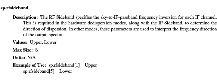 $\textstyle \parbox{6.25in}{
\begin{description}
\item [sp.rfsideband]~~~
\b...
...ter:]
\item[YGOR to GO mapping:]
}{}
\end{description} \end{description}}$