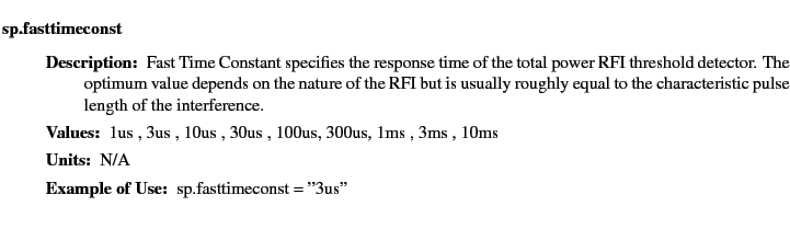 $\textstyle \parbox{6.25in}{
\begin{description}
\item [sp.fasttimeconst]~~~
...
...ues:]
\item[YGOR to GO mapping:]
}{}
\end{description} \end{description}}$