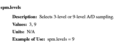 $\textstyle \parbox{6.25in}{
\begin{description}
\item [spm.levels]~~~
\begin...
...ues:]
\item[YGOR to GO mapping:]
}{}
\end{description} \end{description}}$