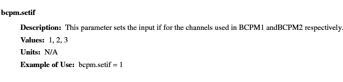 $\textstyle \parbox{6.25in}{
\begin{description}
\item [bcpm.setif]~~~
\begin...
...ues:]
\item[YGOR to GO mapping:]
}{}
\end{description} \end{description}}$