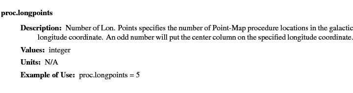 $\textstyle \parbox{6.25in}{
\begin{description}
\item [proc.longpoints]~~~
...
...ter:]
\item[YGOR to GO mapping:]
}{}
\end{description} \end{description}}$