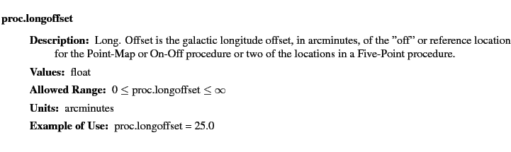 $\textstyle \parbox{6.25in}{
\begin{description}
\item [proc.longoffset]~~~
...
...nge:]
\item[YGOR to GO mapping:]
}{}
\end{description} \end{description}}$