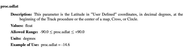 $\textstyle \parbox{6.25in}{
\begin{description}
\item [proc.udlat]~~~
\begi...
...nge:]
\item[YGOR to GO mapping:]
}{}
\end{description} \end{description}}$