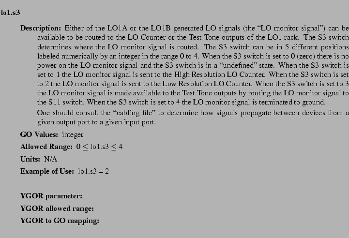 $\textstyle \parbox{6.25in}{
\begin{description}
\item [lo1.s3]   
\begin{de...
...nge:]
\item[YGOR to GO mapping:]
}{}
\end{description} \end{description}}$