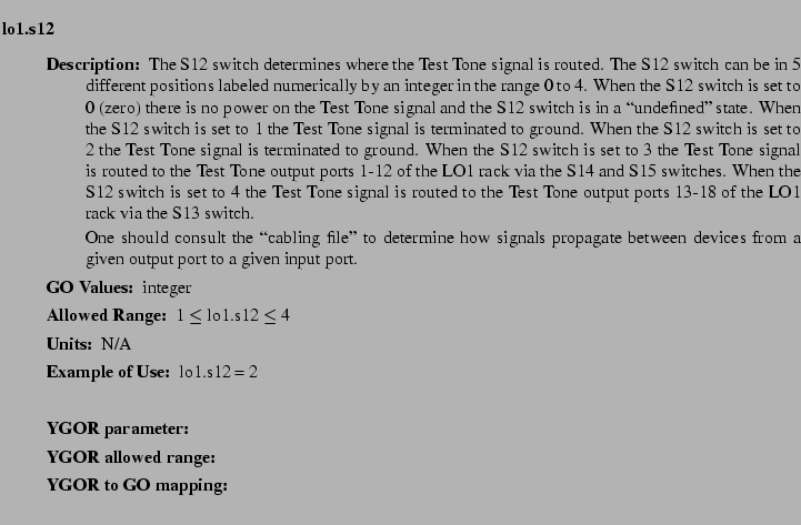 $\textstyle \parbox{6.25in}{
\begin{description}
\item [lo1.s12]   
\begin{d...
...nge:]
\item[YGOR to GO mapping:]
}{}
\end{description} \end{description}}$