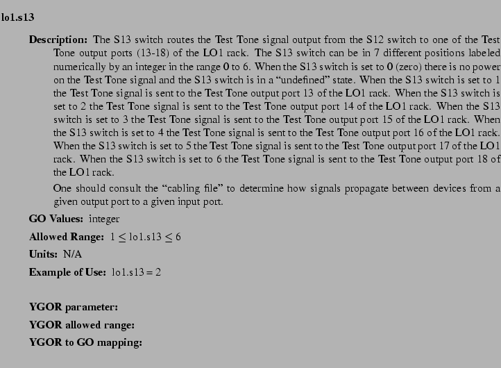 $\textstyle \parbox{6.25in}{
\begin{description}
\item [lo1.s13]   
\begin{d...
...nge:]
\item[YGOR to GO mapping:]
}{}
\end{description} \end{description}}$