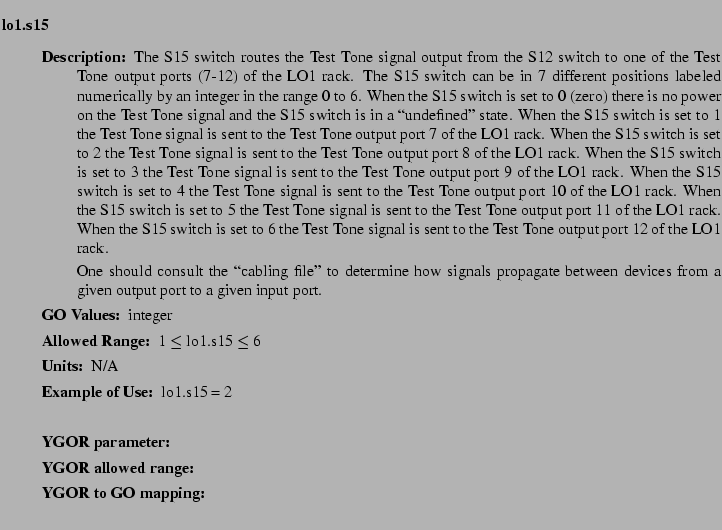 $\textstyle \parbox{6.25in}{
\begin{description}
\item [lo1.s15]   
\begin{d...
...nge:]
\item[YGOR to GO mapping:]
}{}
\end{description} \end{description}}$