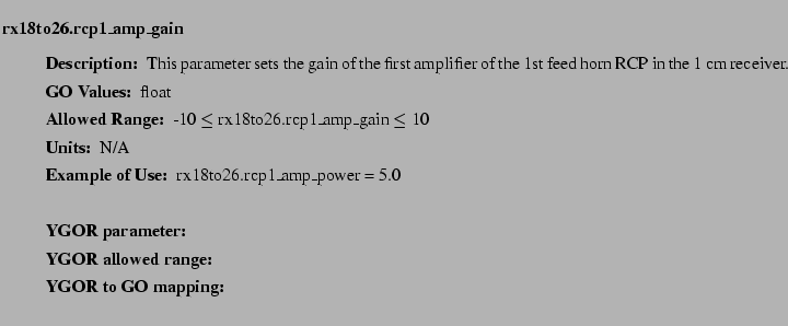 $\textstyle \parbox{6.25in}{
\begin{description}
\item [rx18to26.rcp1\_amp\_ga...
...nge:]
\item[YGOR to GO mapping:]
}{}
\end{description} \end{description}}$
