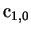 ${\rm c}_{1,0}$