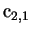 ${\rm c}_{2,1}$