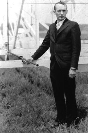 Karl Jansky at the antenna used to discover radio signals from the Galaxy