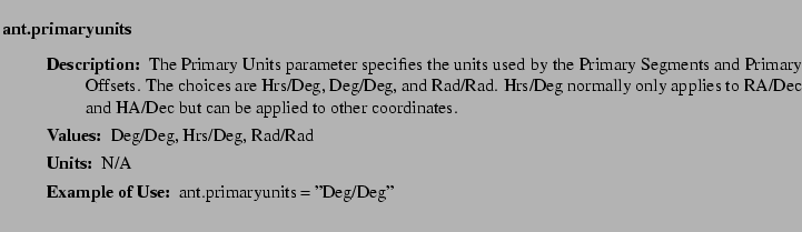 $\textstyle \parbox{6.25in}{
\begin{description}
\item [ant.primaryunits]~~~
...
...ues:]
\item[YGOR to GO mapping:]
}{}
\end{description} \end{description}}$
