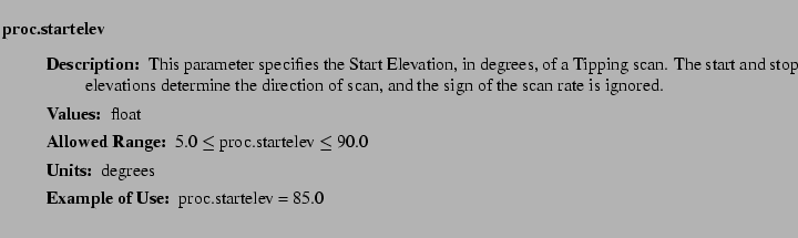$\textstyle \parbox{6.25in}{
\begin{description}
\item [proc.startelev]~~~
\...
...nge:]
\item[YGOR to GO mapping:]
}{}
\end{description} \end{description}}$
