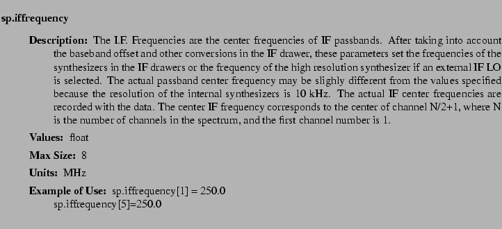 $\textstyle \parbox{6.25in}{
\begin{description}
\item [sp.iffrequency]~~~
\...
...r:]
\item[YGOR to GO mapping:]
}{}
\end{description} \end{description}
}$