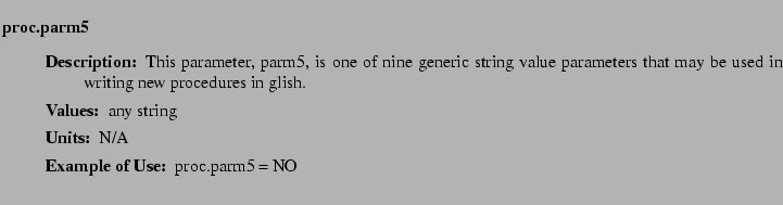 $\textstyle \parbox{6.25in}{
\begin{description}
\item [proc.parm5]~~~
\begin...
...ues:]
\item[YGOR to GO mapping:]
}{}
\end{description} \end{description}}$