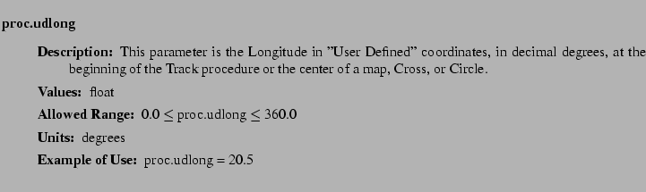 $\textstyle \parbox{6.25in}{
\begin{description}
\item [proc.udlong]~~~
\beg...
...nge:]
\item[YGOR to GO mapping:]
}{}
\end{description} \end{description}}$