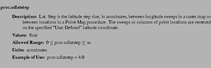 $\textstyle \parbox{6.25in}{
\begin{description}
\item [proc.udlatstep]~~~
\...
...nge:]
\item[YGOR to GO mapping:]
}{}
\end{description} \end{description}}$