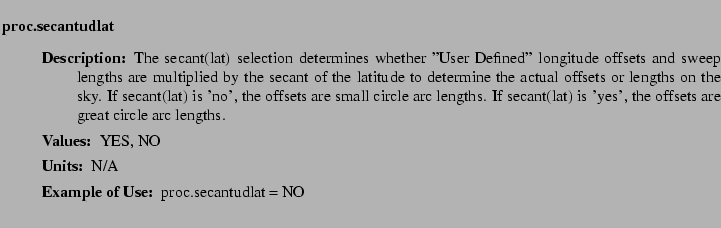 $\textstyle \parbox{6.25in}{
\begin{description}
\item [proc.secantudlat]~~~
...
...ues:]
\item[YGOR to GO mapping:]
}{}
\end{description} \end{description}}$