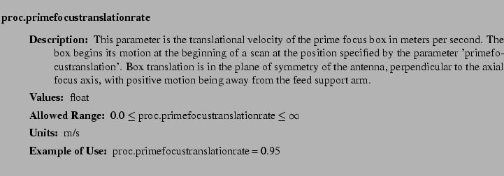 $\textstyle \parbox{6.25in}{
\begin{description}
\item [proc.primefocustransla...
...nge:]
\item[YGOR to GO mapping:]
}{}
\end{description} \end{description}}$