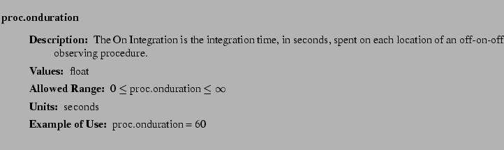 $\textstyle \parbox{6.25in}{
\begin{description}
\item [proc.onduration]~~~
...
...nge:]
\item[YGOR to GO mapping:]
}{}
\end{description} \end{description}}$