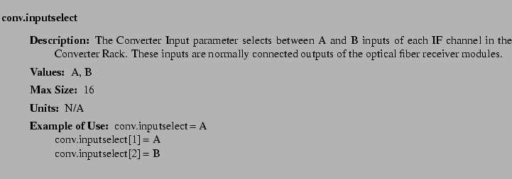 $\textstyle \parbox{6.25in}{
\begin{description}
\item [conv.inputselect]~~~
...
...ter:]
\item[YGOR to GO mapping:]
}{}
\end{description} \end{description}}$