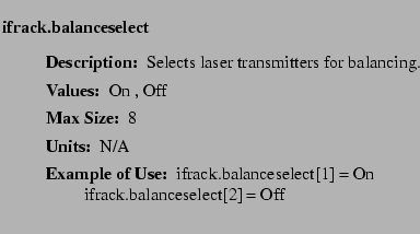 $\textstyle \parbox{6.25in}{
\begin{description}
\item [ifrack.balanceselect]~...
...ter:]
\item[YGOR to GO mapping:]
}{}
\end{description} \end{description}}$