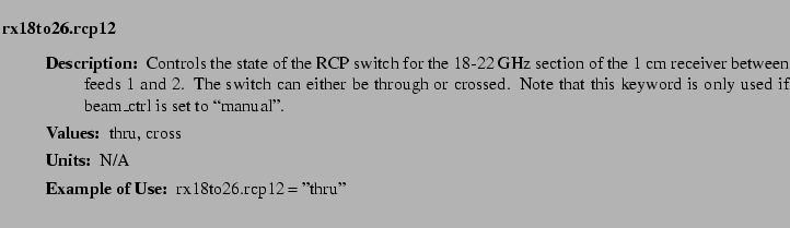 $\textstyle \parbox{6.25in}{
\begin{description}
\item [rx18to26.rcp12]~~~
\b...
...ues:]
\item[YGOR to GO mapping:]
}{}
\end{description} \end{description}}$