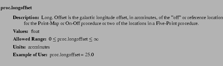 $\textstyle \parbox{6.25in}{
\begin{description}
\item [proc.longoffset]~~~
...
...nge:]
\item[YGOR to GO mapping:]
}{}
\end{description} \end{description}}$