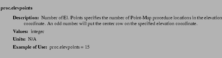 $\textstyle \parbox{6.25in}{
\begin{description}
\item [proc.elevpoints]~~~
...
...ter:]
\item[YGOR to GO mapping:]
}{}
\end{description} \end{description}}$